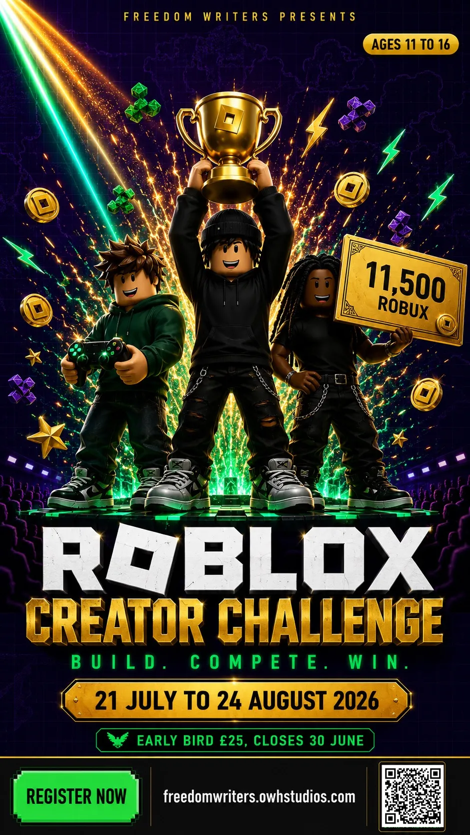 Freedom Writers Roblox Creator Challenge 2026 poster