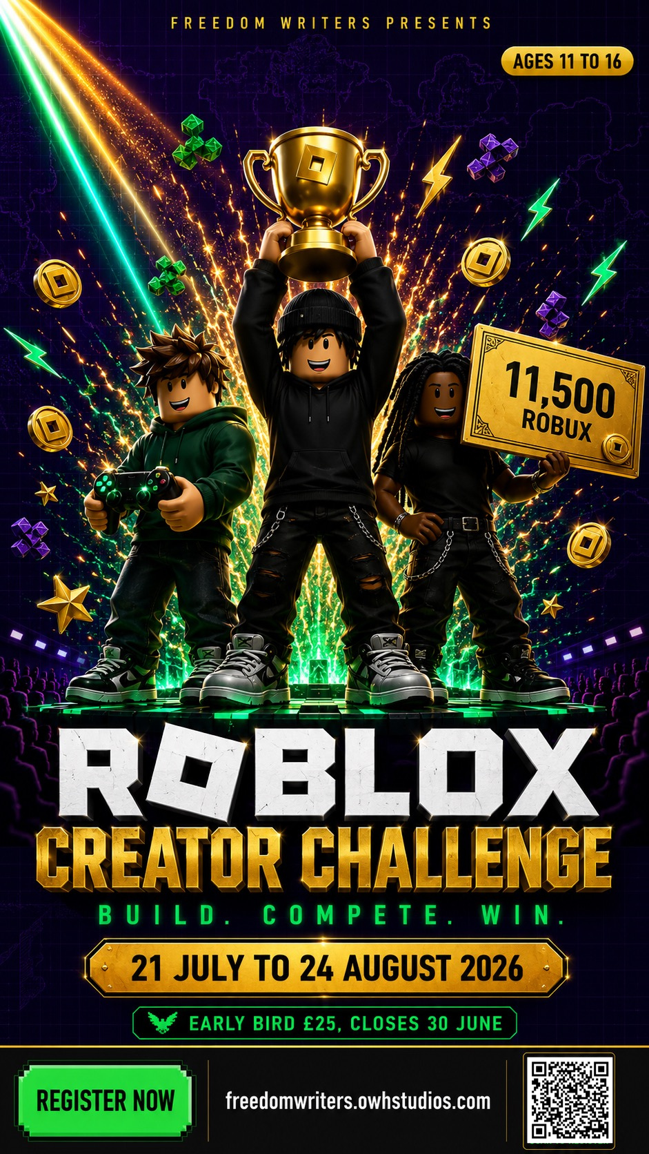 Freedom Writers Roblox Creator Challenge 2026 poster